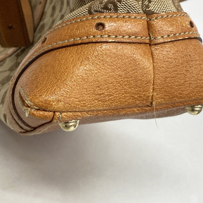 Gucci Gg Canvas Handbag 145761 Beige Light Brown Champagne