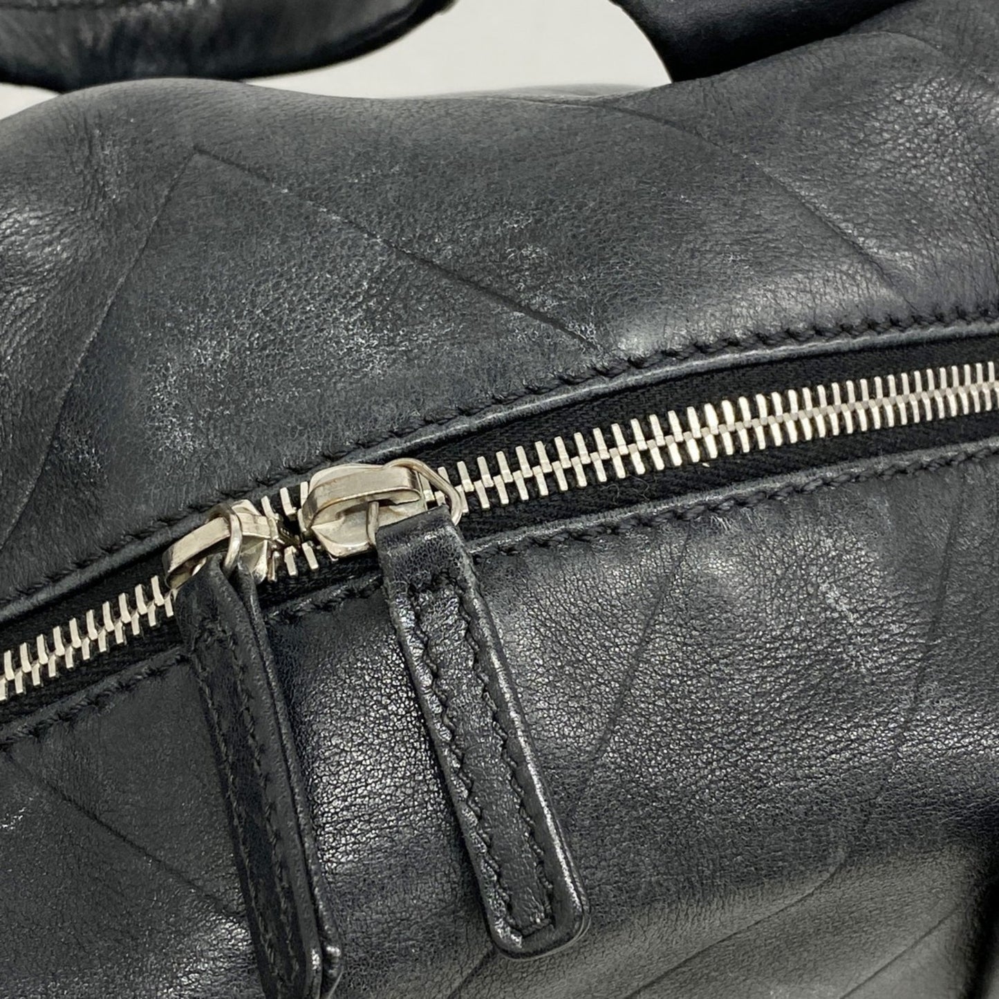 Chanel Handbag V-Stitch Leather Black