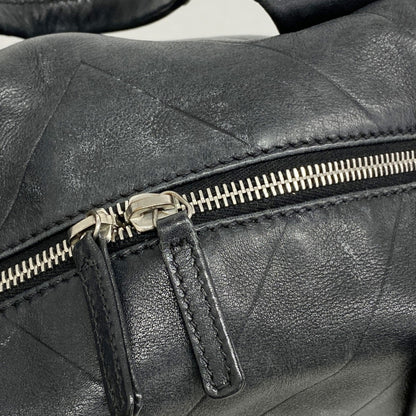 Chanel Handbag V-Stitch Leather Black