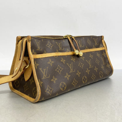 Louis Vuitton Monogram Popincourron Shoulder Bag M40008 Brown