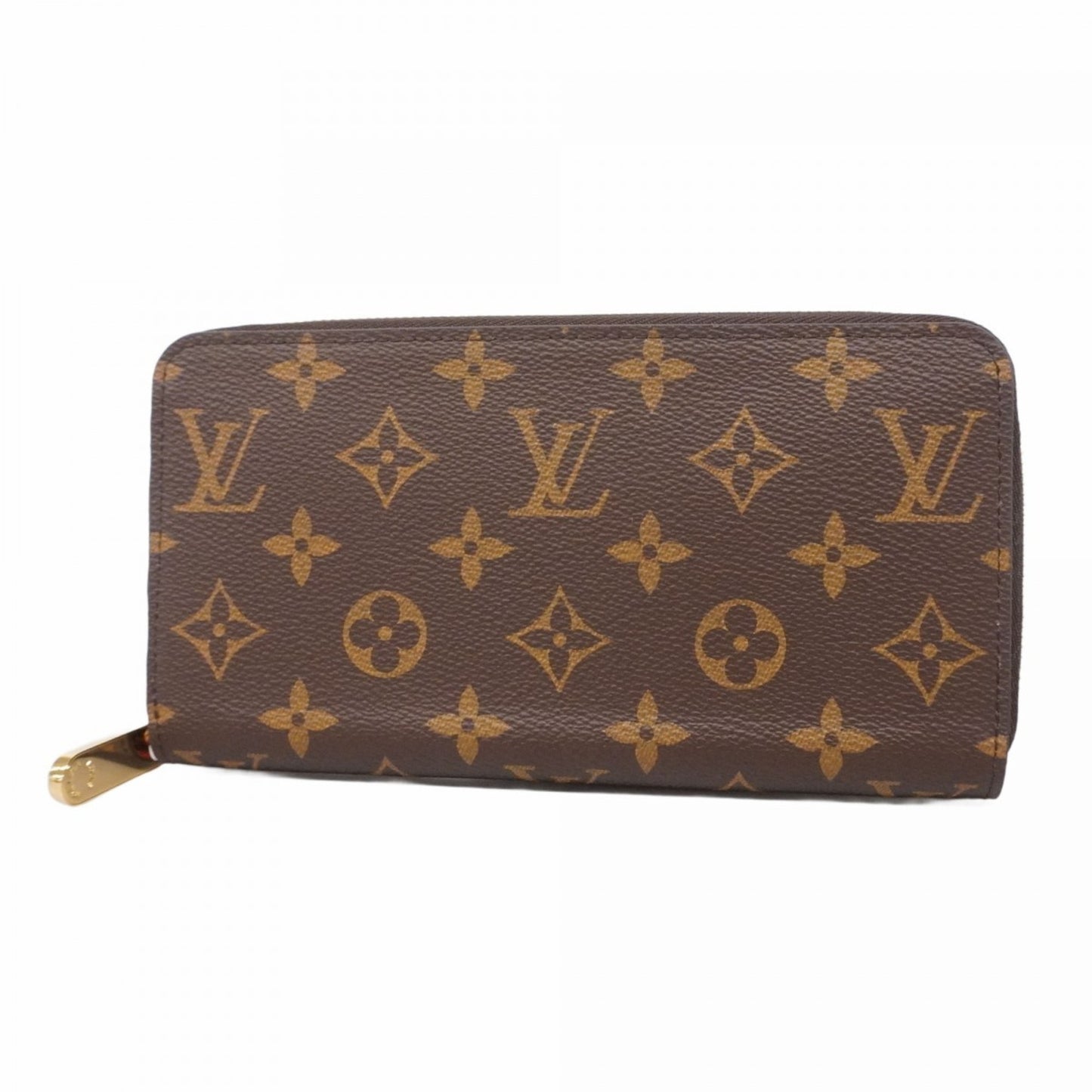 Louis Vuitton Monogram Zippy Wallet M41896 Brown Coquelicot