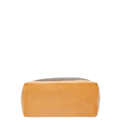 Celine Macadam Tote Bag Shoulder Brown Leather