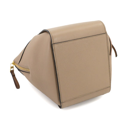 Loewe Hammock Compact 2-Way Hand/Shoulder Bag In Beige Leather