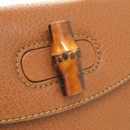 Gucci Bamboo Leather Brown 000 2046 0188 Handbag 0271 Gucci