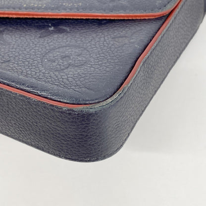 Louis Vuitton Monogram Empreinte Pochette Felicie Shoulder Wallet M64099 Marine Rouge