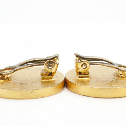 Chanel Coco Mark Circle Earrings
