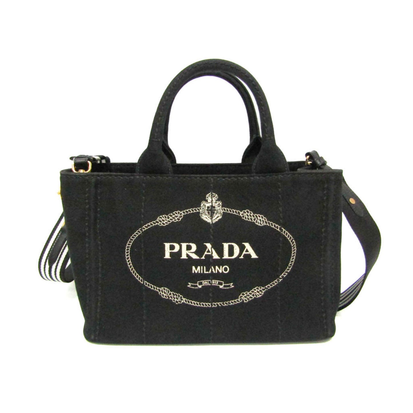 Prada Canapa 1Bg439 Women'S Denim Handbag