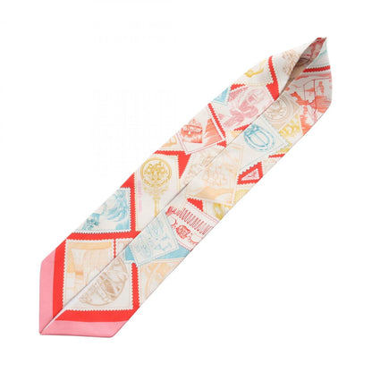 Hermes Herms Twilly "Le Philateliste Du Faubourg" Silk Scarf For Women