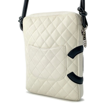Chanel Shoulder Bag Cambon Line Medium Coco Mark A25178 Chanel White Black
