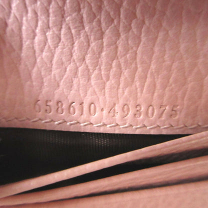 Like New Gucci Gg Marmont 658610 Compact Leather Wallet In Supreme Pink