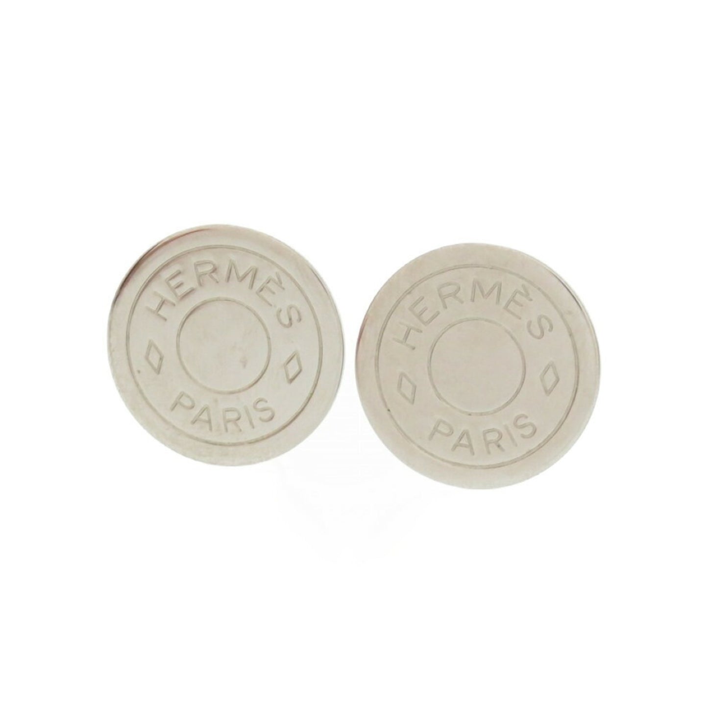 Hermes Serie Silver Earrings 0701 Hermes