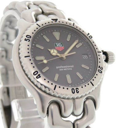 Tag Heuer Sel Date S99.213 Professional Stainless Steel Grey Quartz Watch 0232 Heuer