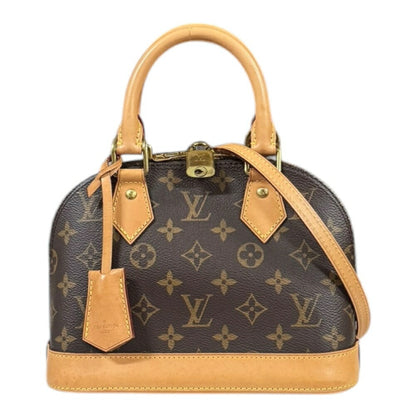 Louis Vuitton Alma Bb Monogram Shoulder Bag Canvas M53152 Brown