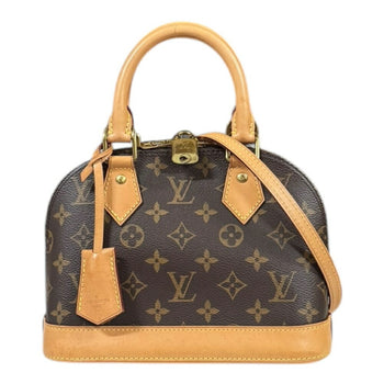 Louis Vuitton Alma Bb Monogram Shoulder Bag Canvas M53152 Brown
