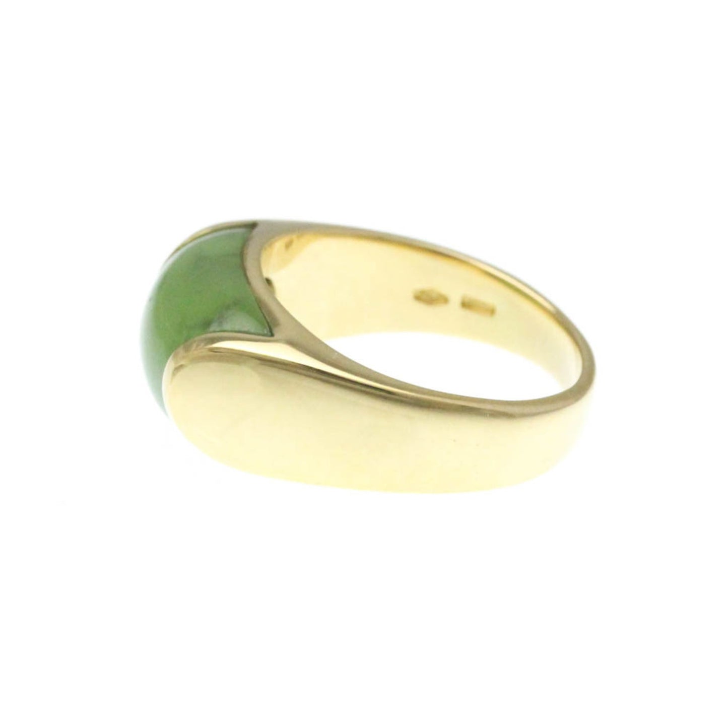 Bvlgari Tronchetto Ring Yellow Gold (18K) Fashion Jade Band Ring Gold