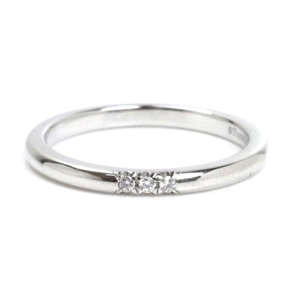 Tiffany&Co. Tiffany Pt950 Platinum Classic Band 3P Diamond Ring 61000895 Size 10 3.4G