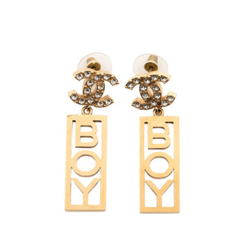 Chanel Coco Mark Boy Stud Earrings