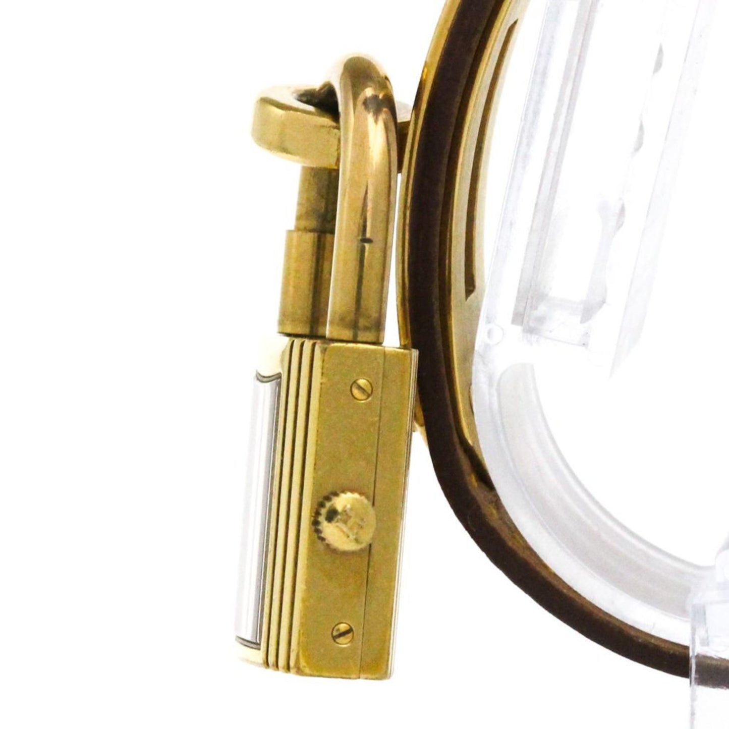 HERMES Kelly Watch Gold Plated Leather Quartz