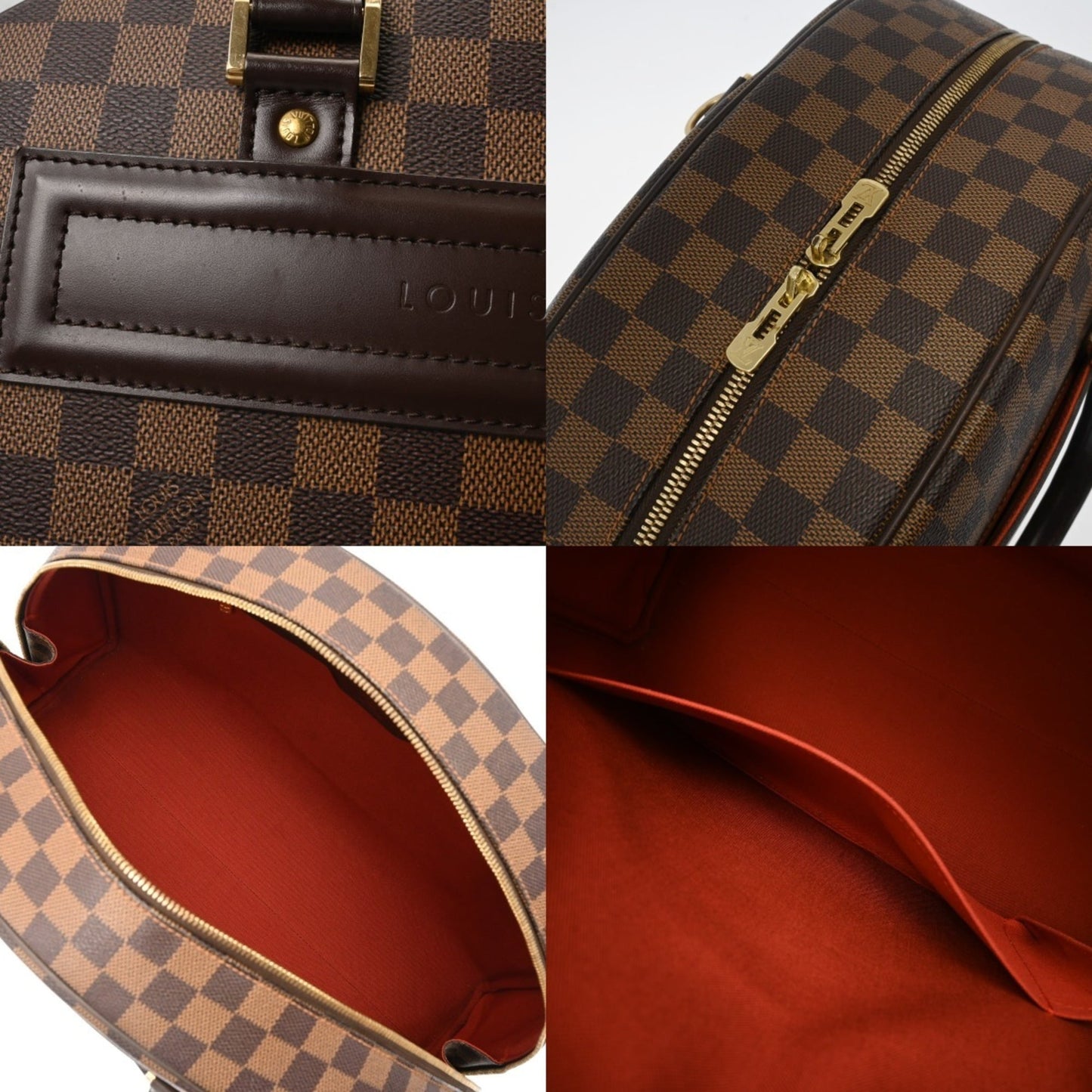 Louis Vuitton Damier Nolita Brown N41455 Men'S/Women'S Canvas Handbag