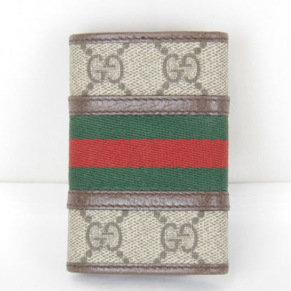 Gucci Sherry Line 6-Key Case 603732.1147 Gg Supreme Canvas Beige