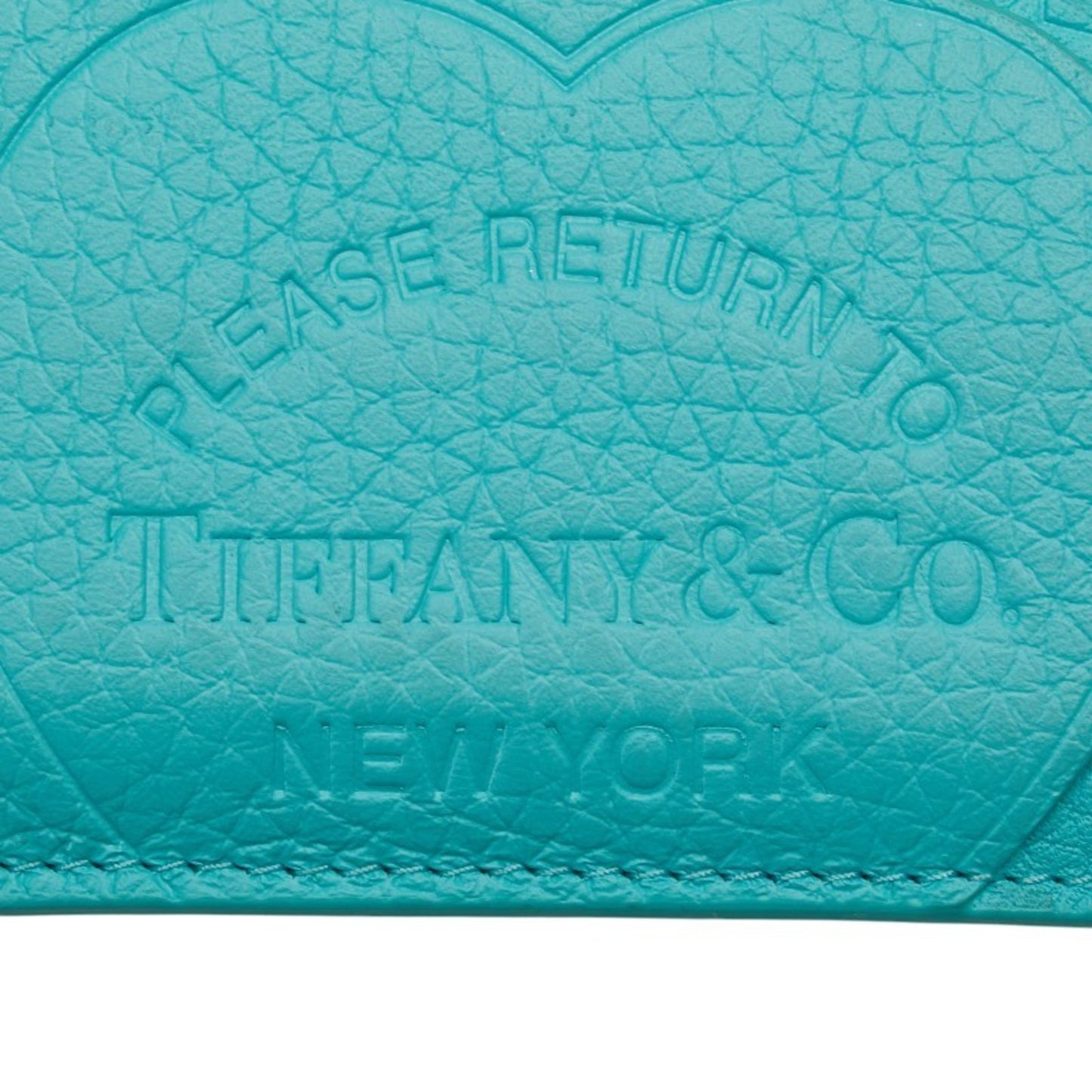Tiffany & Co. Return To Business Card Holder/Card Case In Blue Leather