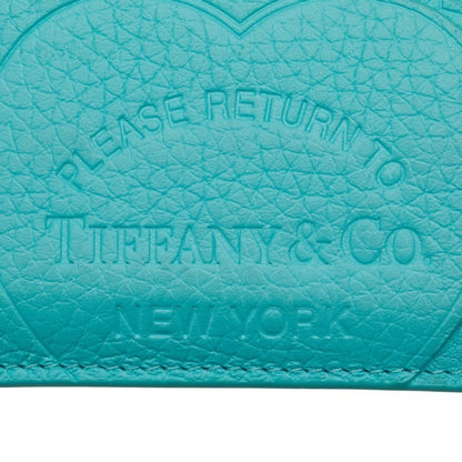 Tiffany & Co. Return To Business Card Holder/Card Case In Blue Leather