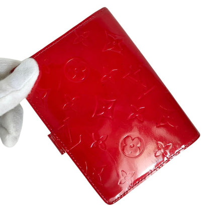 Louis Vuitton Vernis Agenda Pm 6-Ring Notebook Cover R21003 Rouge Red