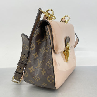 Louis Vuitton Monogram Vernis Cherrywood Pm Handbag M53355 Brown Rose Ballerine 2-Way Bag
