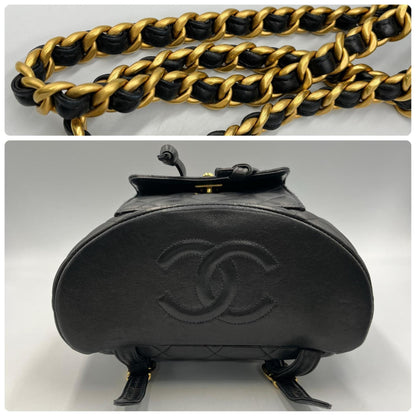 Chanel Douma Matelasse Backpack/Daypack With Gold Hardware