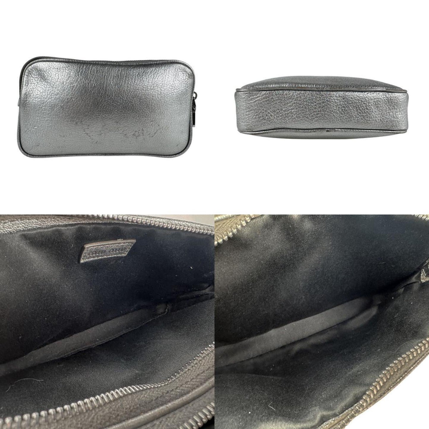 Miu Miu Miu Shoulder Bag In Silver Leather For Women