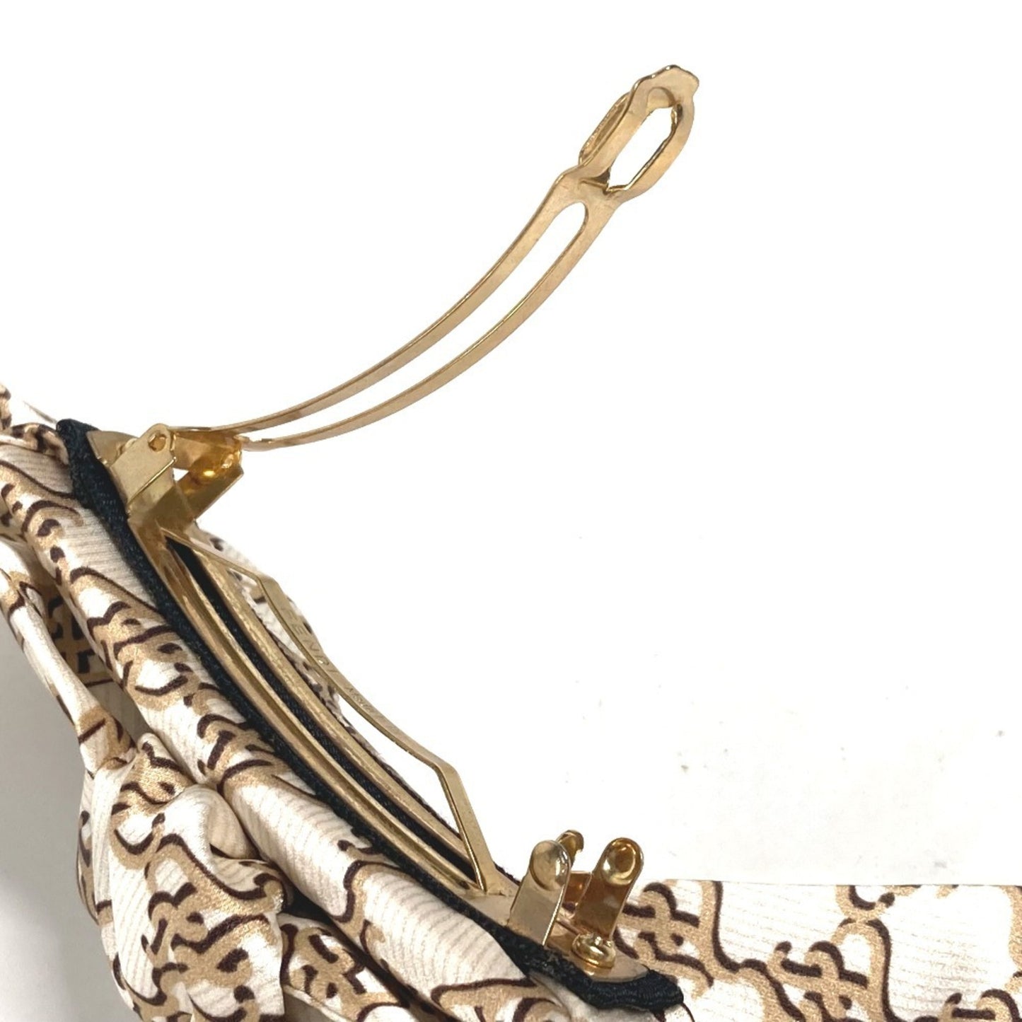 Fendi Ribbon Hair Hairpin Barrette Silk