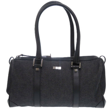 Gucci Denim Leather Black 30458 Mini Boston Bag Handbag 0670Gucci