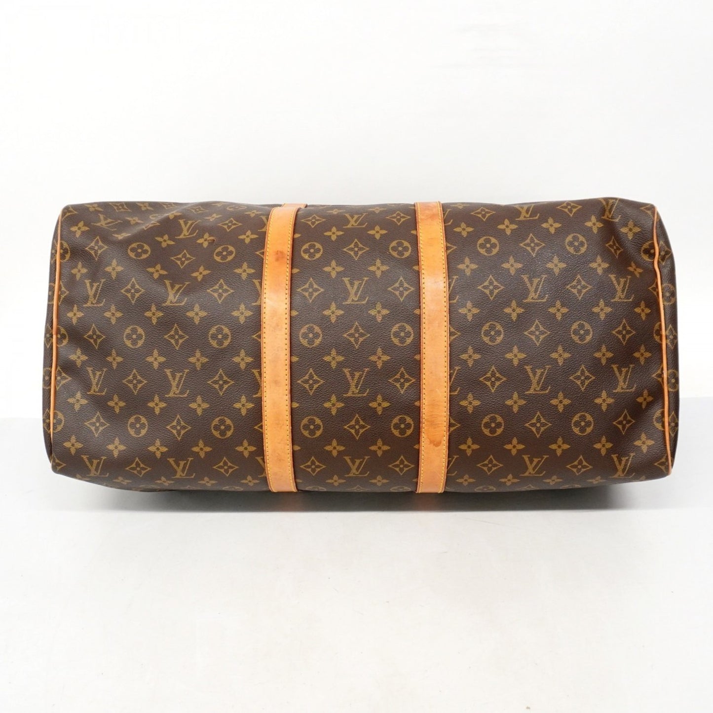 Louis Vuitton Monogram Keepall 55 Boston Bag M41424 Brown