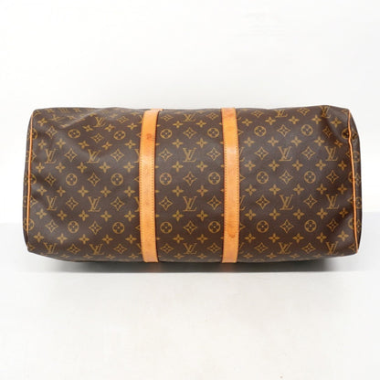 Louis Vuitton Monogram Keepall 55 Boston Bag M41424 Brown
