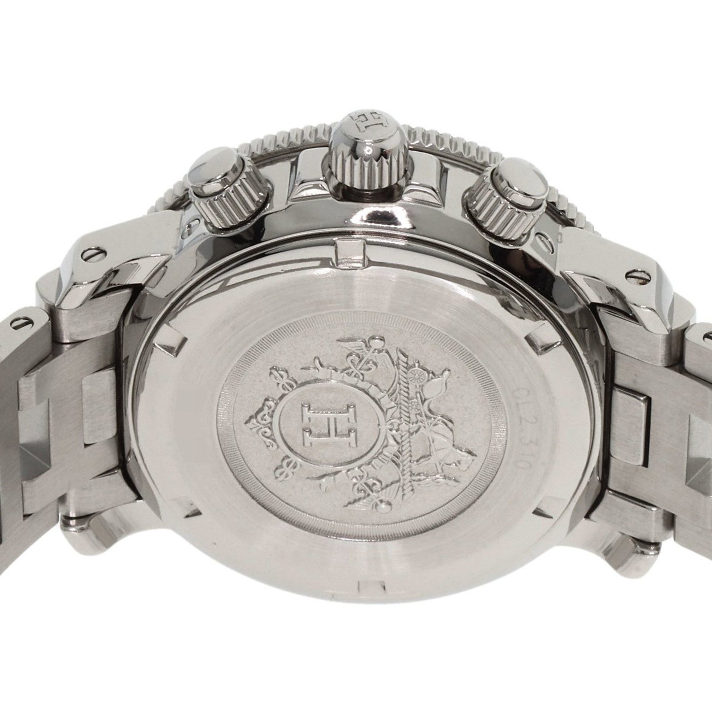 Herms Cl2.310 Clipper Diver Chronograph Watch In Stainless Steel/Ss