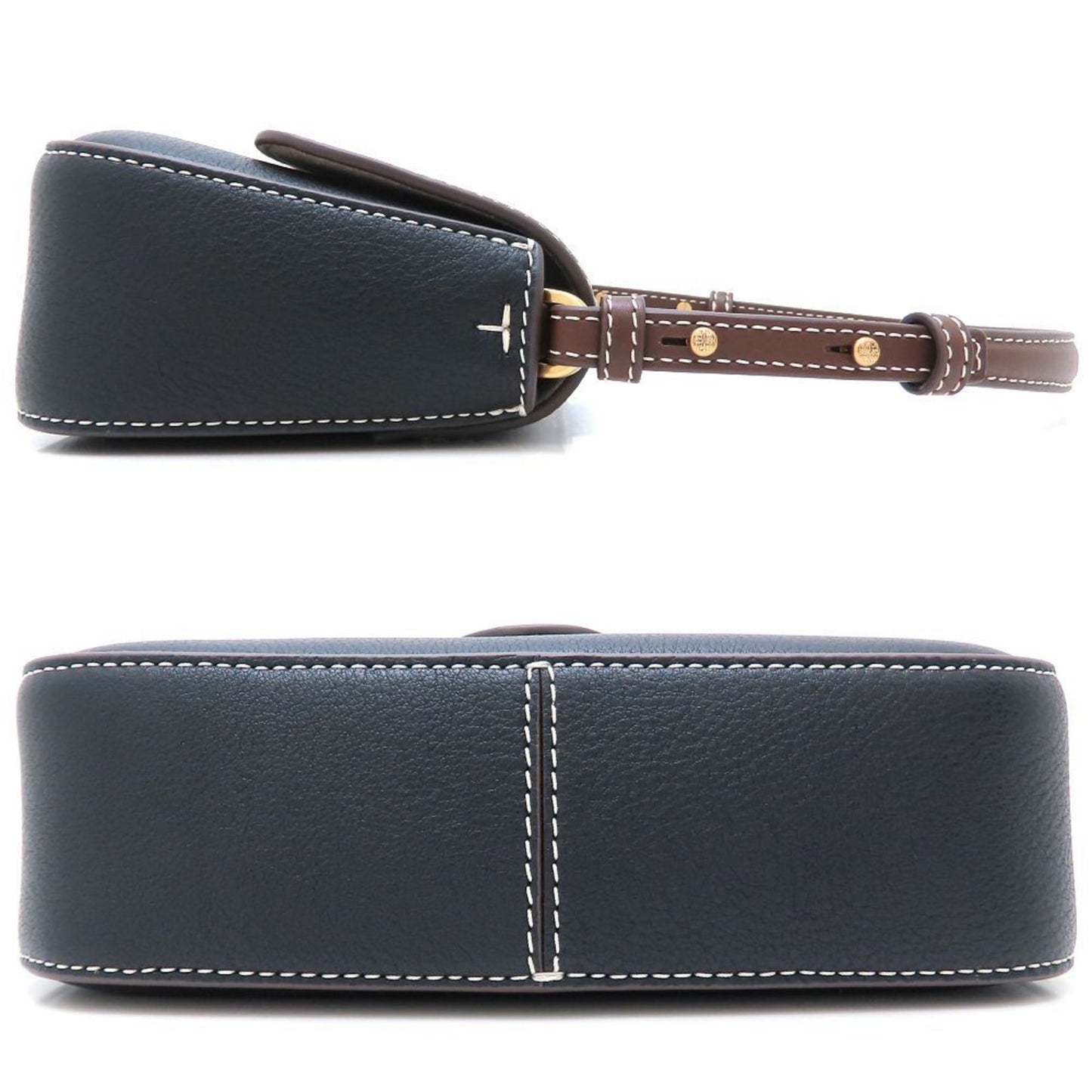 Tory Burch Felix Mini Flap Shoulder Bag In Black Leather