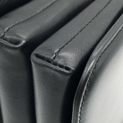 Balenciaga B Shoulder Bag Leather 592898 Black