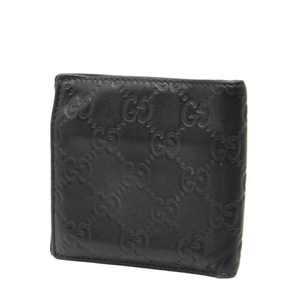 Gucci Guccissima Bifold Wallet 181671 Black Leather