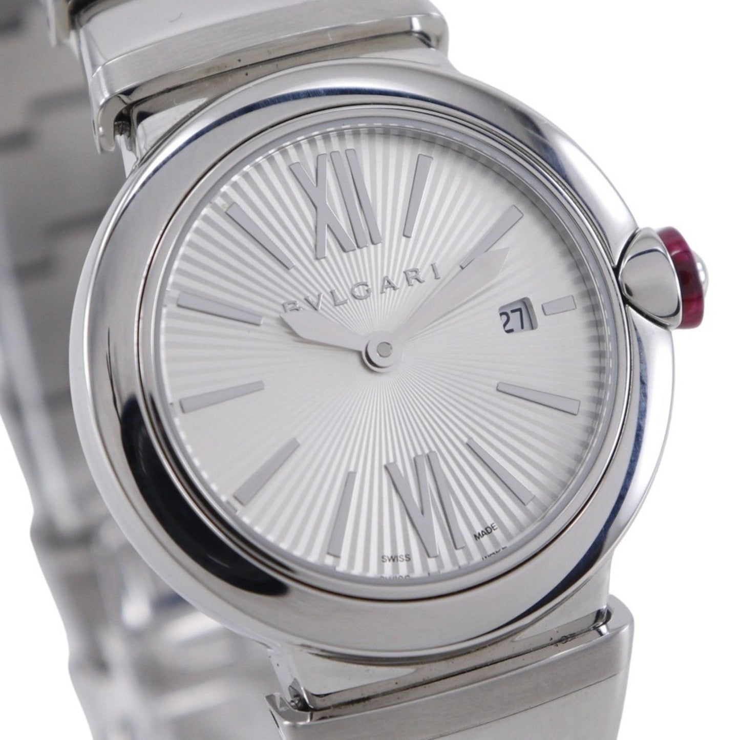 Bvlgari Le Chair Watch Lu28S/Lu28C6S Stainless Steel Quartz Analog Display