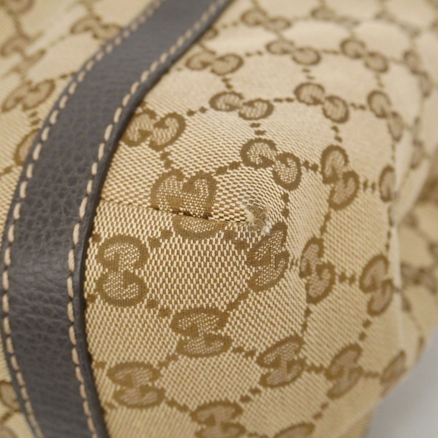 Gucci Gg Canvas Handbag 364835 Brown