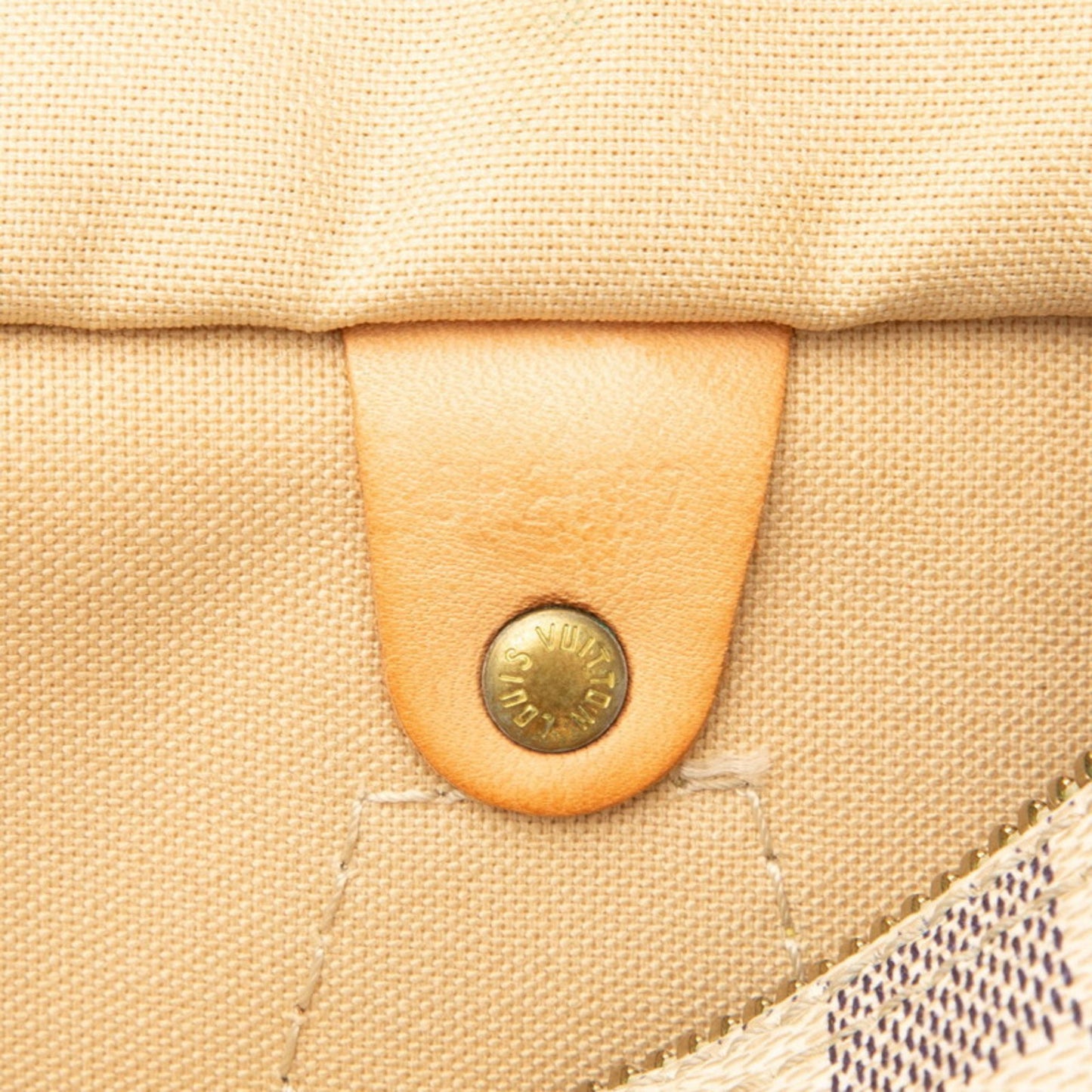 Louis Vuitton Damier Azur Speedy 25 Handbag/Mini Boston Bag N41371 White Leather