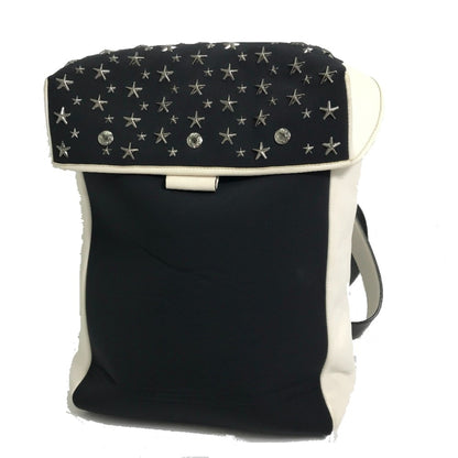 Jimmy Choo Star Studs Backpack Black X White