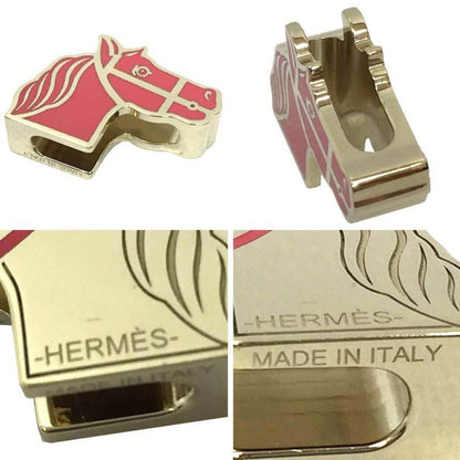 Hermes Herms Twilly Ring Cadrege Scarf Anneau Charms Clef Laque Laiton Sans Plomb Finish Palladie