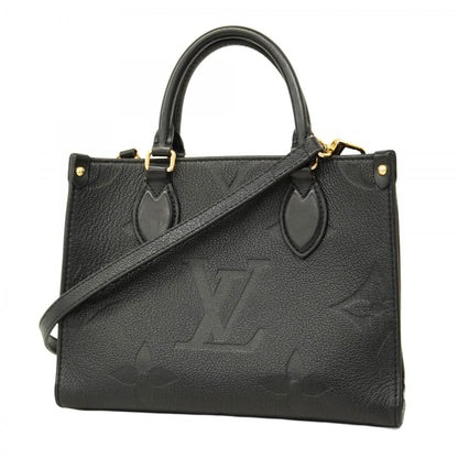 Louis Vuitton Monogram Empreinte On-The-Go Pm Handbag M45653 Noir 2-Way Bag