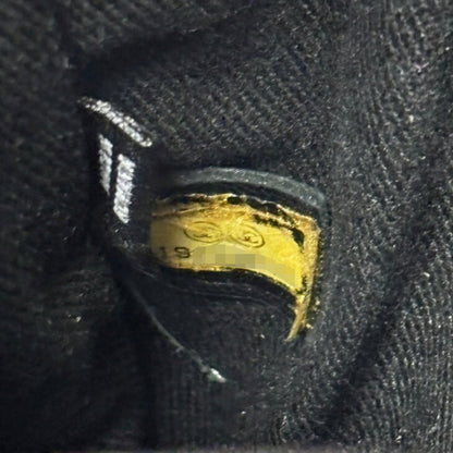 Chanel Chain Shoulder Bag Matelasse Uniform Coco Button Calf Leather Black