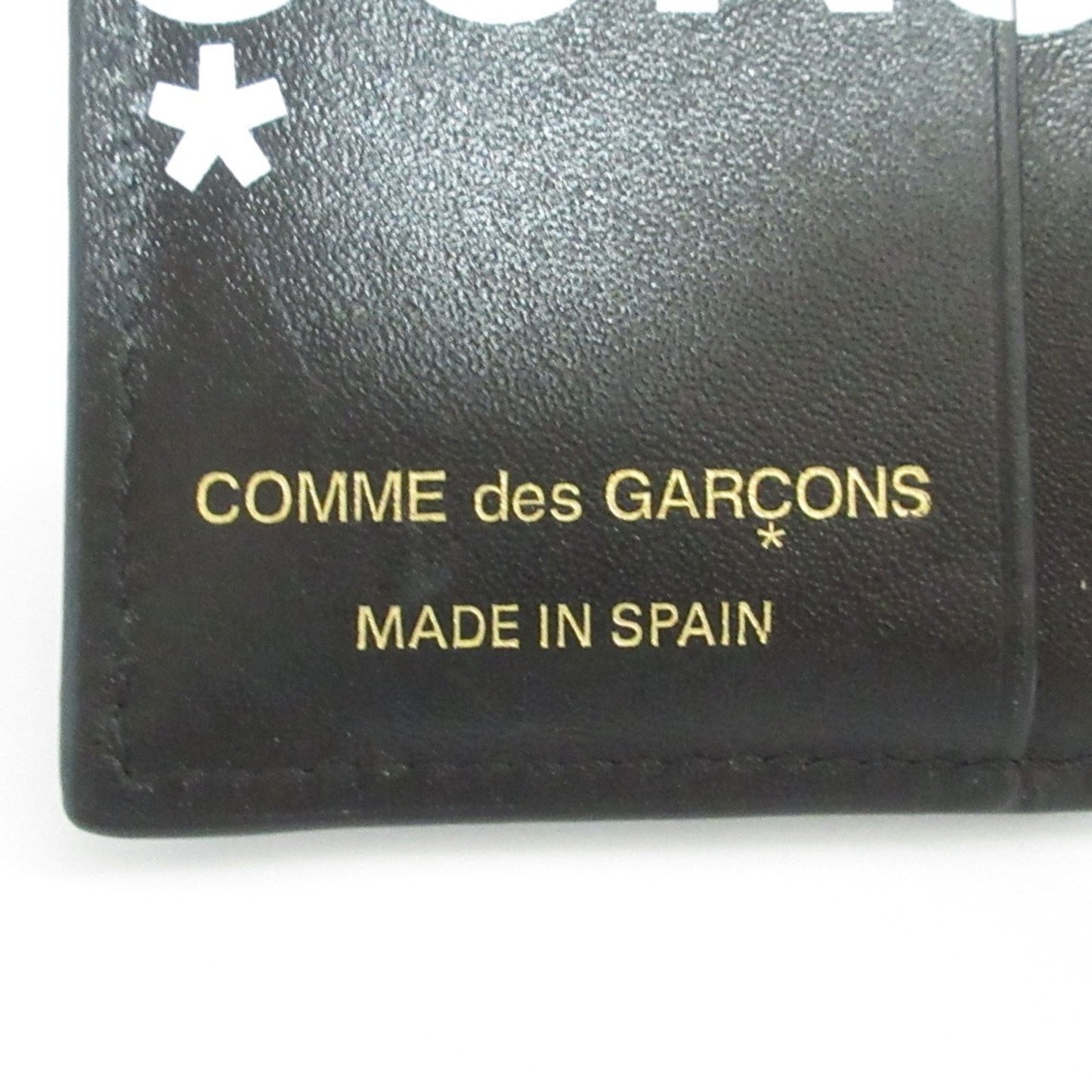 Comme Des Garons Huge Logo Logo Design Business Card Holder/Card Case Compact Wallet Black