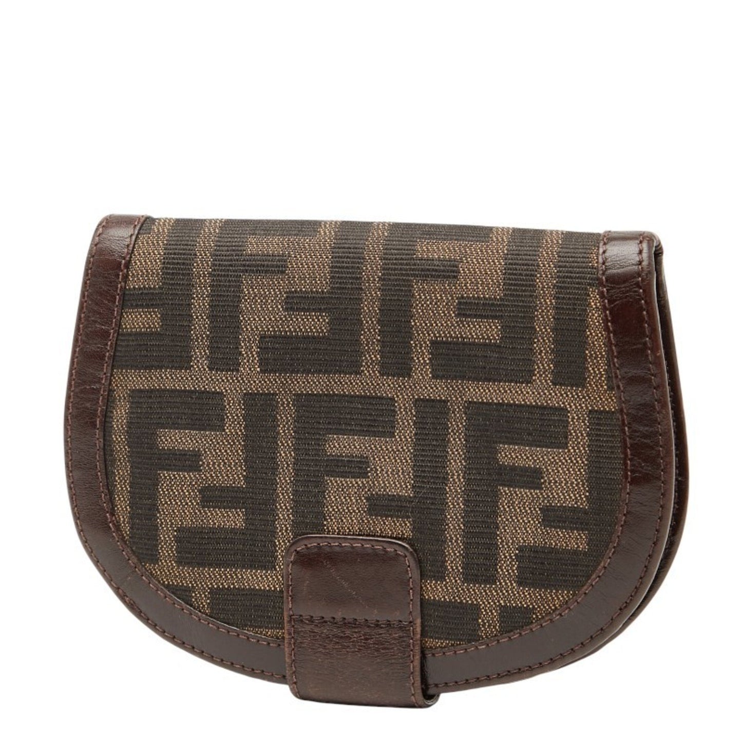 Fendi Zucca Bifold Wallet 01223 Brown Canvas