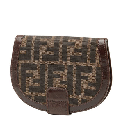 Fendi Zucca Bifold Wallet 01223 Brown Canvas
