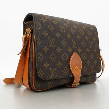Louis Vuitton Monogram Cartouchiere Gm Shoulder Bag M51252 Brown
