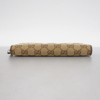 Gucci Gg Canvas Long Wallet 112724 Brown